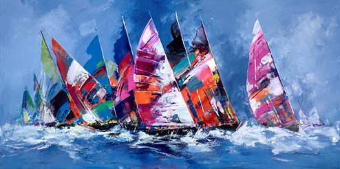 Lead the Way by Bernard - Original Painting on Box Canvas